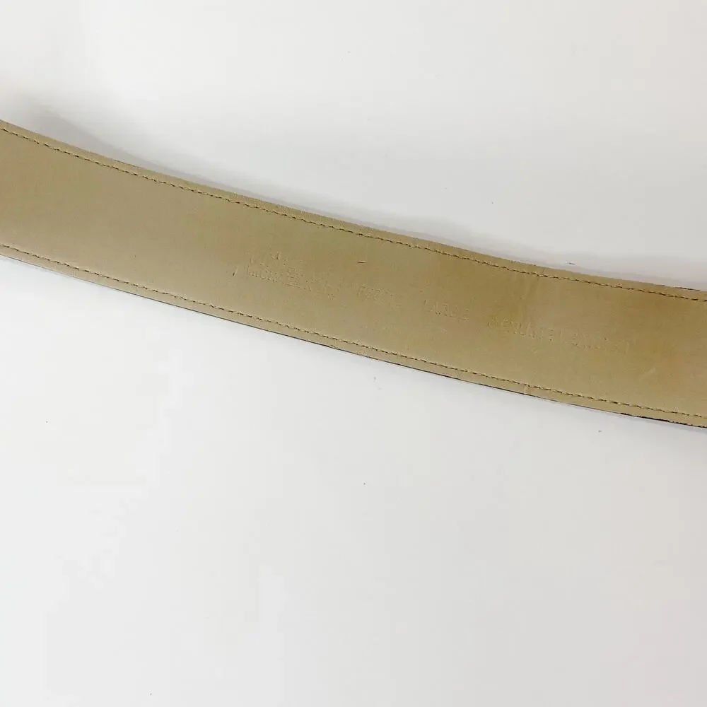 MICHAEL Michael Kors Black Leather Belt Size Large - Picture 2 of 14